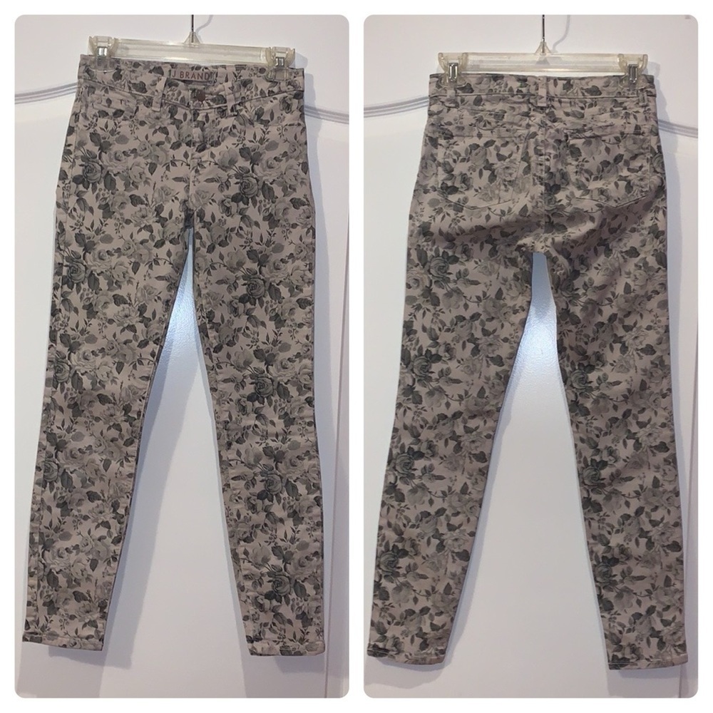 J Brand Rose Floral Print Capri Pant Size 25